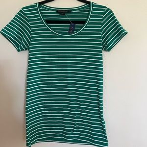 PENDLETON short sleeve striped tee, Petite Small, NWT